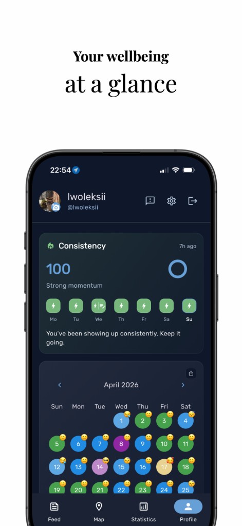 Profile and calendar